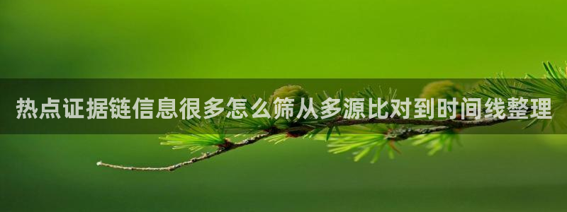 吃瓜网络事件:热点证据链信息很多怎么筛从多源比对到时间线整理